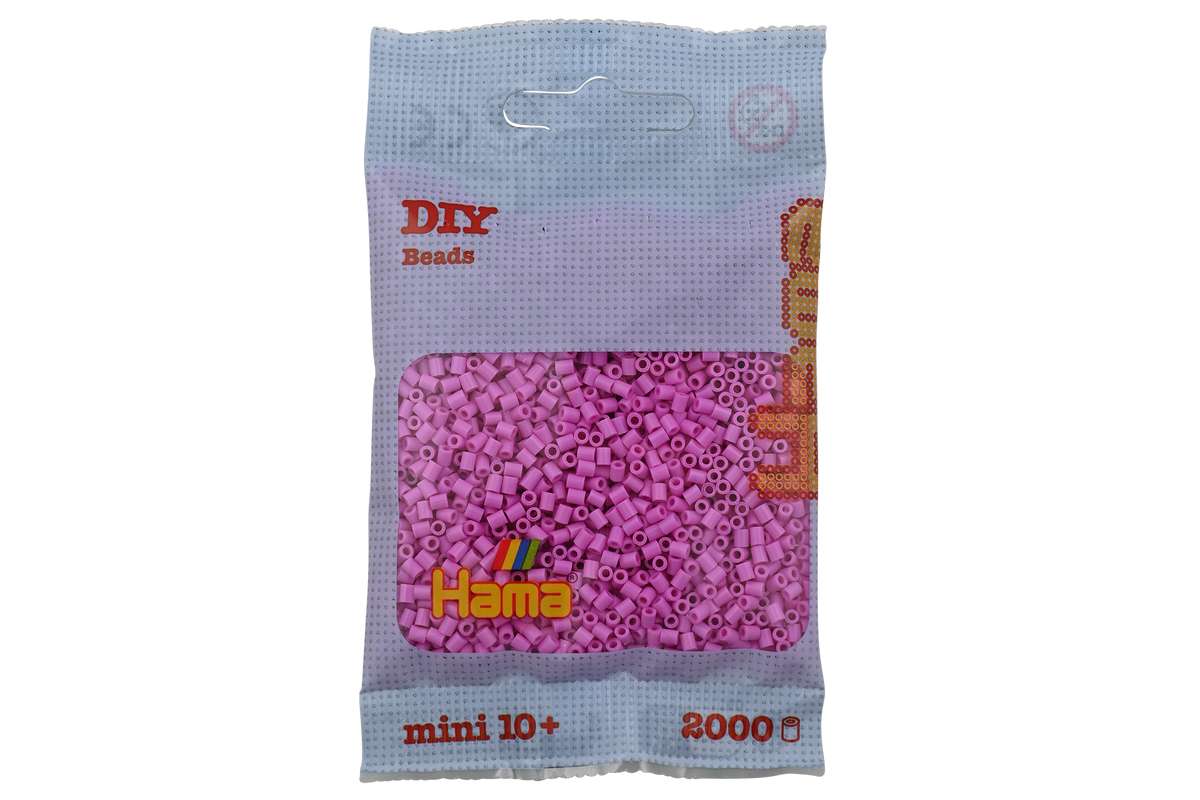 Hama mini perler 2000stk pastel pink